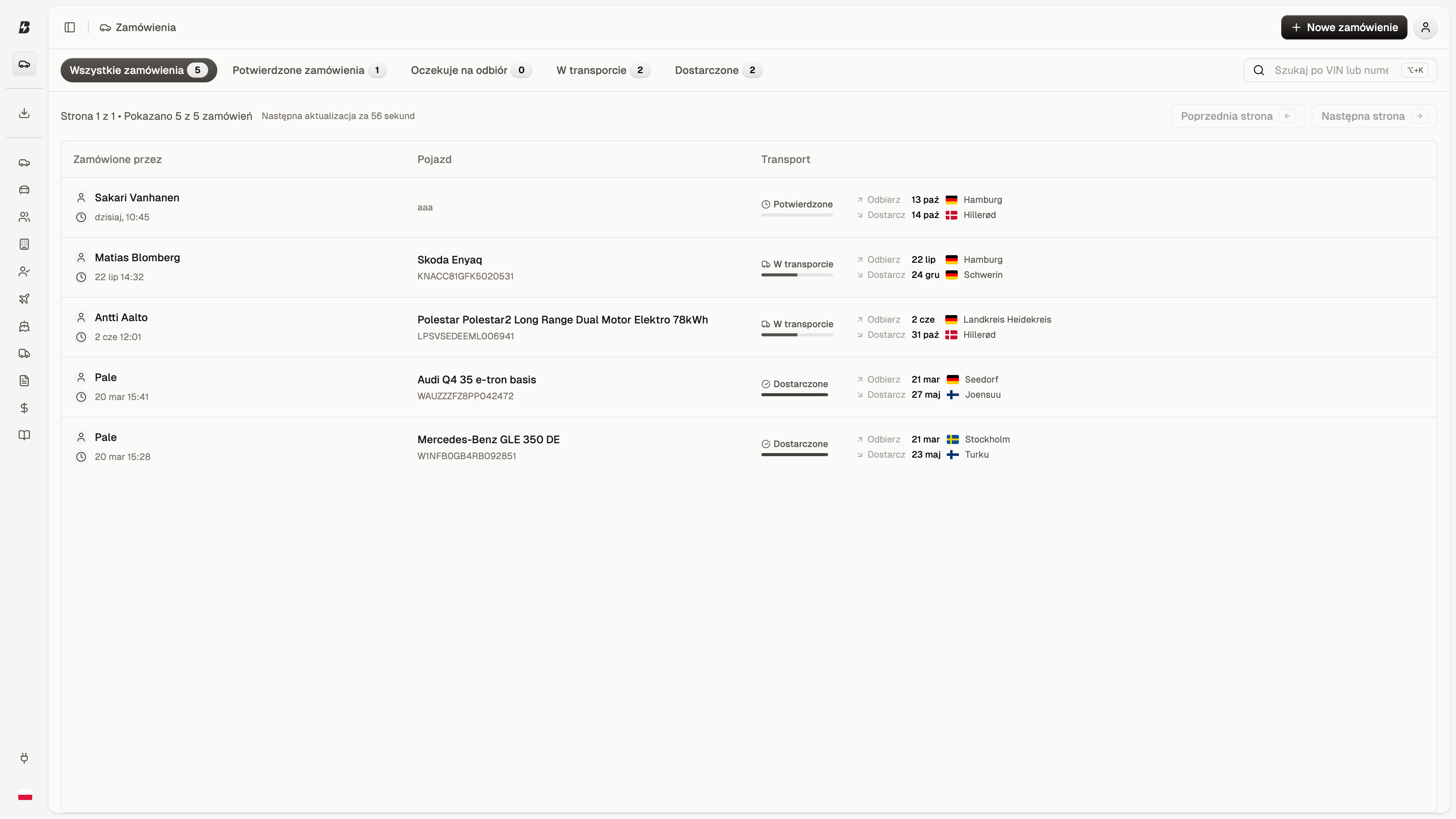 Bahn Express Portal Dashboard